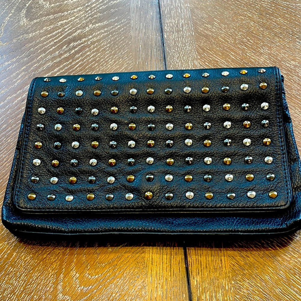 BCBGMaxAzria Studded Envelope Clutch